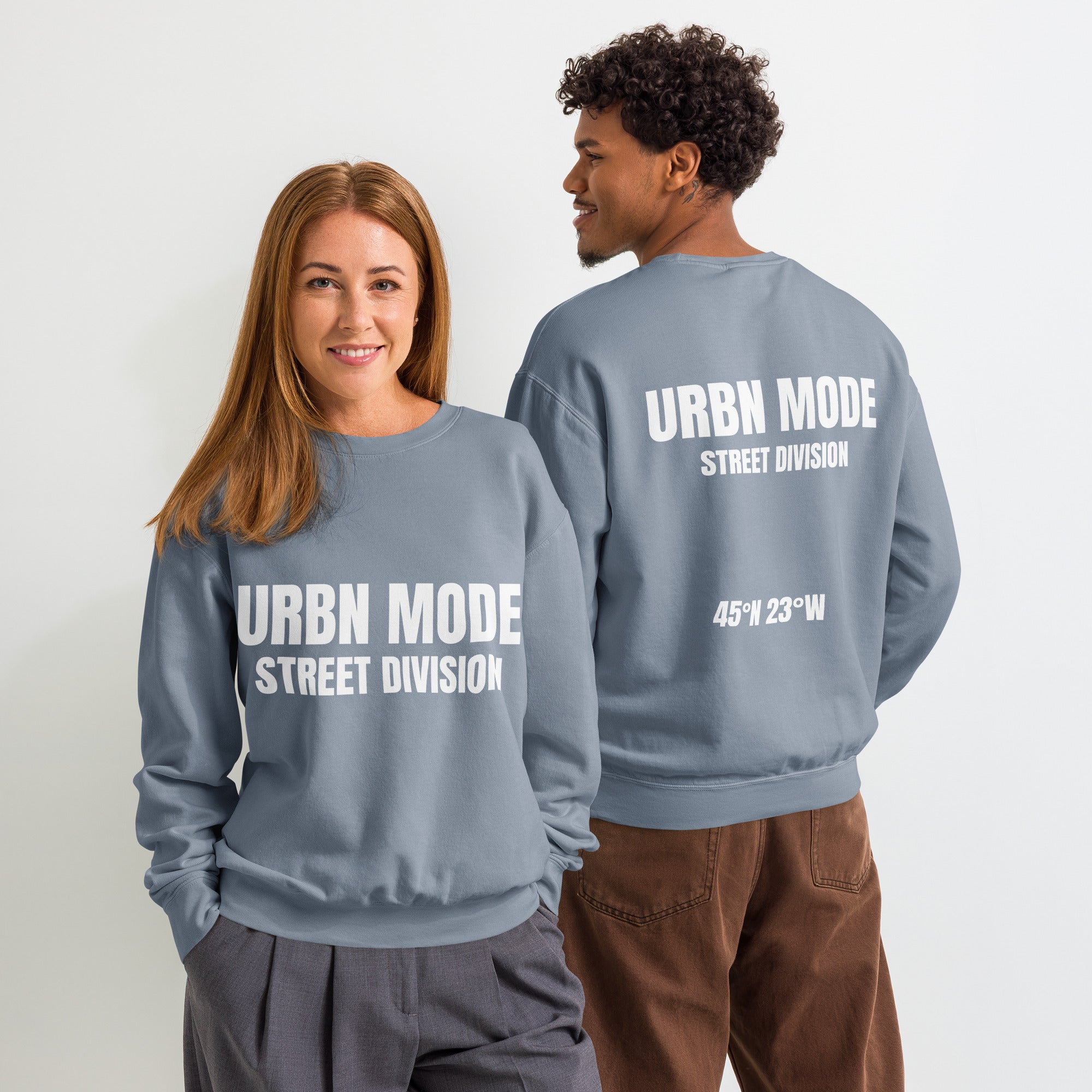 premium streetwear outfit with hoodie crewneck and beanie